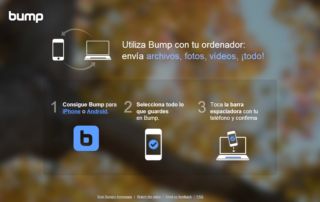 Bump ahora permite transferir archivos a tu computadora